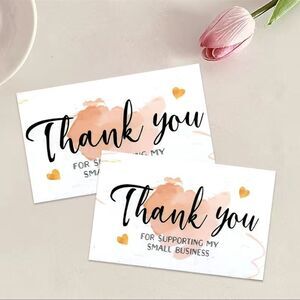 50pcs Thank You Cards‎ Small Business 2.1 X 3.5” Thank You For Your Order Cards